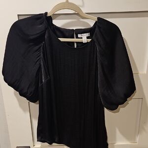 Nine West Black Puff Sleeve Blouse